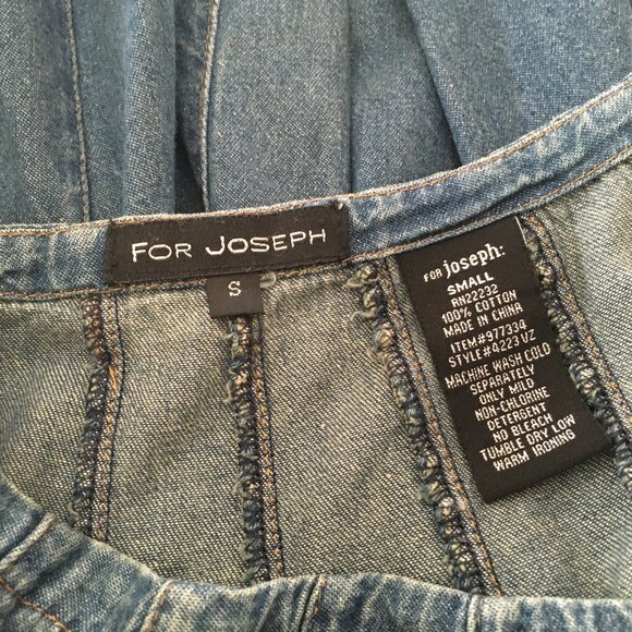 Short Gored Denim Skirt by For Joseph Size S - Picture 8 of 8